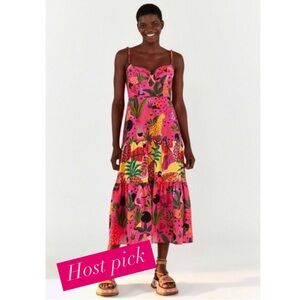 NWT | Farm Rio Leopard Pop Maxidress